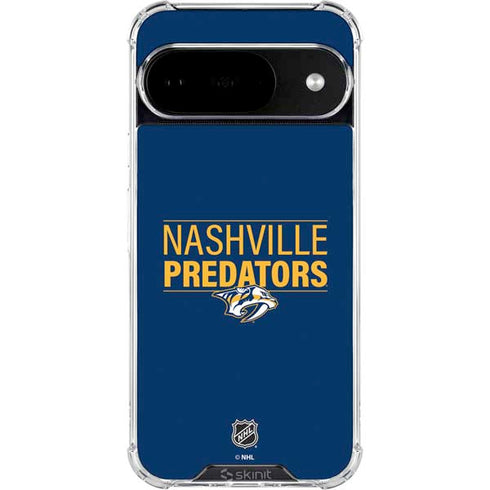 NHL Nashville Predators Lineup Google Pixel 10 Clear Case